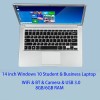2025 14 inch Affordable Student Laptop Budget-Friendly Notebook Windows 10 for School Lightweight intel Celeron CPU USB 3.0 WiFi 