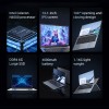 BYONE 14.1 Inch Laptop Intel N4000 8GB RAM 256GB 512GB SSD Windows 11 Notebook 1366*768 HD LCD Wifi HDMI USB laptop PC 