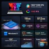 15.6" Ultra-Slim IPS Laptop 16GB RAM 11th Intel Celeron N5095 Windows 11 Pro 5G WiFi |Mobile Workstation Fast Global Shipping 