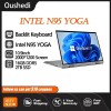 Oushedi 2-in-1 Tablet Laptop 10.9-inch Touch Screen 16GB DDR5 2TB SSD HD Camera Backlit Keyboard 360° Folding Intel N95 Laptop 