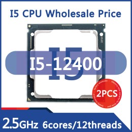 2 PCS Processador Core i5 12400 2.5 GHz 6 núcleos/12 threads 65 w 10nm Distribuidor atacado 