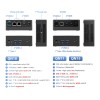 TexHoo New 12Th Gen Mini Pc Windows11 Intel  N100 N150 Processor 16Gb Ddr5 4800Mhz 512Gb Pocket 12V Dual Lan Mini Computer 