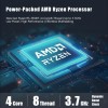 Mini PC AMD Ryzen 5 3550H mini pc Computer DDR4 16GB RAM 512GB ROM Low Power Support Windows 11 WIFI6E BT5.3 Desktop Computer 