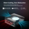 Mini PC AMD Ryzen 5 3550H mini pc Computer DDR4 16GB RAM 512GB ROM Low Power Support Windows 11 WIFI6E BT5.3 Desktop Computer 
