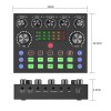 Likheung V8 V8S Audio Mixer USB External Headset Microphone Webcast Personal Live Broadcast Sound Card For Phone Computer 