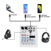 FREEBOSS Mixing Console Mobile Broadcast 4 Channel Bluetooth PC USB Play Record 88 DSP Digital Effect Sound Audio Mixer AG-AS04A 