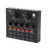 Professional Audio Sound Card with Monitor USB Headset for Electric Guitar Live Recording Studio Effects Audio Mixer 
