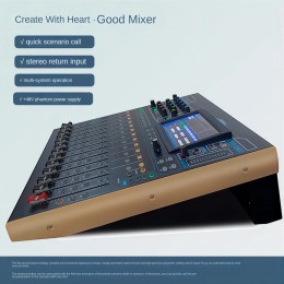 Shenndare V20 Professional Digital Mixer 20 channel  digital Mixing Audio System  for  Dj Professional Audio mixer console Stage 