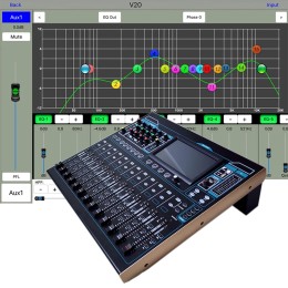 Shenndare V20 Professional Digital Mixer 20 channel  digital Mixing Audio System  for  Dj Professional Audio mixer console Stage 