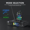 Debra M-PROI Wireless Audio System 560-690MHz Bluetooth 24bit/44.1kHz 7ms Delay 80m Range for Studio/Live Performance 
