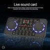 V300 Pro Bluetooth Mini Audio Mixer Sound Card Portable Board DJ 16 Digital Effects Noise Reduction Console USB Record Singing 