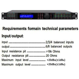 SENMICRE CX4.8 Complete Loudspeaker Management System 4IN 8OUT  Digital Processor Professional Driver Rack Pro Audio Processor 