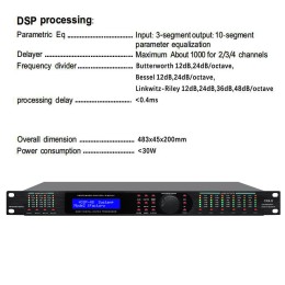 SENMICRE CX4.8 Complete Loudspeaker Management System 4IN 8OUT  Digital Processor Professional Driver Rack Pro Audio Processor 