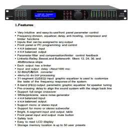 SENMICRE CX4.8 Complete Loudspeaker Management System 4IN 8OUT  Digital Processor Professional Driver Rack Pro Audio Processor 