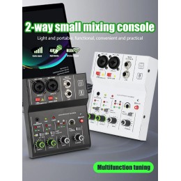 Professional Audio Mixer 4 Channel 99 DSP 48V Phantom Power USB Studio Sound Mixers Bluetooth DJ Console Mixing Karaok - 44