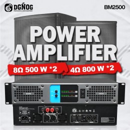 Power Amplifier BM2500 800w 4ohm Professional Digital Audio Amplifier DJ Equipment for Speaker Subwoofer Stage Wedding KTV Home 