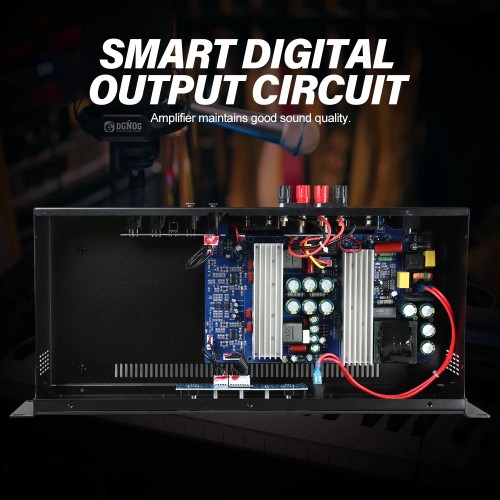 Power Amplifier BM2500 800w 4ohm Professional Digital Audio Amplifier DJ Equipment for Speaker Subwoofer Stage Wedding KTV Home 