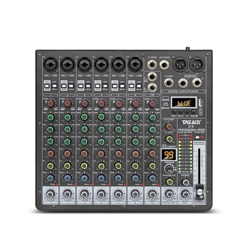 TKL Z-8 Professional 8channel Mixing 99DSP Console Balance Bluetooth USB Interface Party Stage Family 