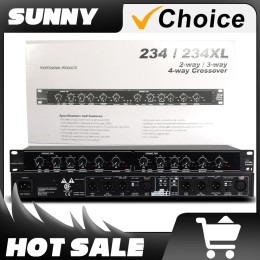 234XL Crossover 2-/3-/4-Way Electronic Crossover Audio Crossover Professional Stage Show Equipment for DBX Digital Low Frequency 