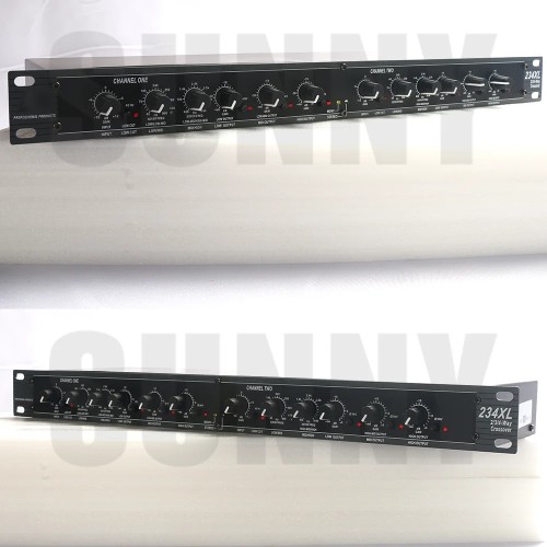 234XL Crossover 2-/3-/4-Way Electronic Crossover Audio Crossover Professional Stage Show Equipment for DBX Digital Low Frequency 