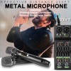 Audio Mixer 4 Channel High Power Amplifie Sound mixing with Microphone Depusheng UF4-M Digital Board Console for Karaoke Stage 
