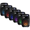 PRORECK Dance 12 Portable 12-Inch 1000 Watts 2-Way Powered PA Speaker System Combo Set with Bluetooth/USB/SD Card Reader/FM