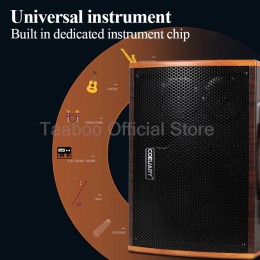 8 Inch 100W Acoustic Guitar Amplifier Speaker Sax Ukulele Piano Practice AMP Built-in Chorus Reverb Delay Effect Outdoor Speaker 