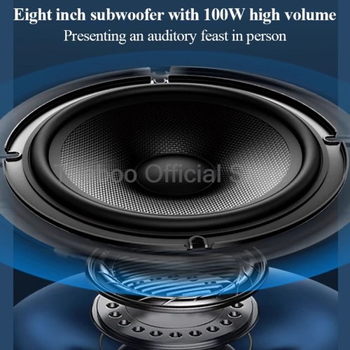 8 Inch 100W Acoustic Guitar Amplifier Speaker Sax Ukulele Piano Practice AMP Built-in Chorus Reverb Delay Effect Outdoor Speaker 