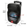 3000 Watts Wireless Portable Party Bluetooth Speaker With Microphone & Remote 8" Subwoofer High Quality Big Sound 