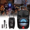3000 Watts Wireless Portable Party Bluetooth Speaker With Microphone & Remote 8" Subwoofer High Quality Big Sound 