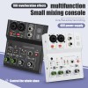 2 Channels Professional portable Audio Interface sound card console mini USB MIXER for Guitar Recording Studio Singing 