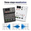 2 Channels Professional portable Audio Interface sound card console mini USB MIXER for Guitar Recording Studio Singing 