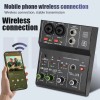 2 Channels Professional portable Audio Interface sound card console mini USB MIXER for Guitar Recording Studio Singing 