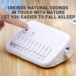 1pc Mini Sleep Sound Machine 10 Soothing Nature Sounds Portable Mini Sleep Sound Machine, Noise Cancelling With Breathing Light 