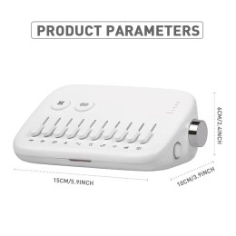 1pc Mini Sleep Sound Machine 10 Soothing Nature Sounds Portable Mini Sleep Sound Machine, Noise Cancelling With Breathing Light 
