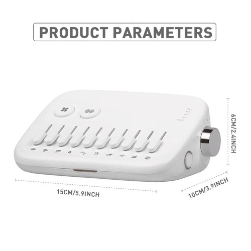 1pc Mini Sleep Sound Machine 10 Soothing Nature Sounds Portable Mini Sleep Sound Machine, Noise Cancelling With Breathing Light 