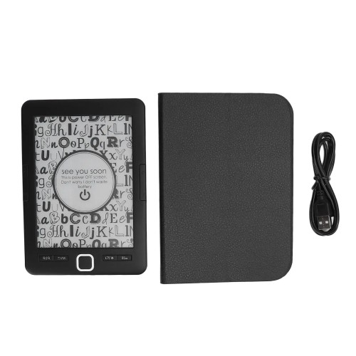 Digital Electric Book Reader Clear Display 6 Inch Text Annotation Ink Screen Book Reader with 8G Storage for Commuting for Home 