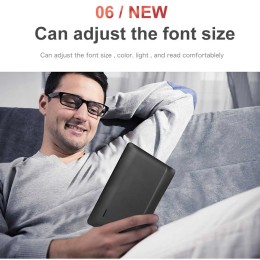 E Reader 7in Color  LCD 16:9 Screen HD 800x480 380MHz Black Protective Case Portable E Reader for EPUB PDF TXT E Reader 