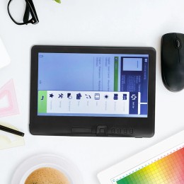 E Reader 7in Color  LCD 16:9 Screen HD 800x480 380MHz Black Protective Case Portable E Reader for EPUB PDF TXT E Reader 