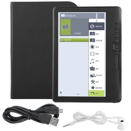 7inch BK7019 Portable Ebook Reader Colorful Screen Supports Memory Card E‑book E‑book Read E‑book Reader Digital Book Read 