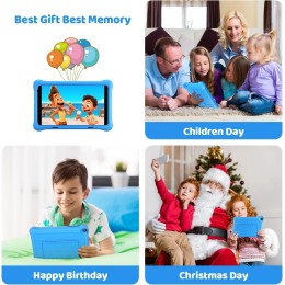 8 Inch Kid Tablet Android11 Learning Tablets Quad Core Processor 2GB+32GB 128GB Expansion 5000mAh Child Eye Protection With Case 