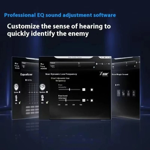 MCHOSE V9 Pro Bluetooth Music Esports Gaming Headphones 3-mode Wireless Noise Reduction Mic Customized Head-mounted Accessories 