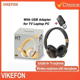 H7 Tv Bluetooth Headphone Wireless Headphone With USB Adaptor Headset Noise Cancelling Stereo Bass Earphone Foldable for TV PC - AliExpress 