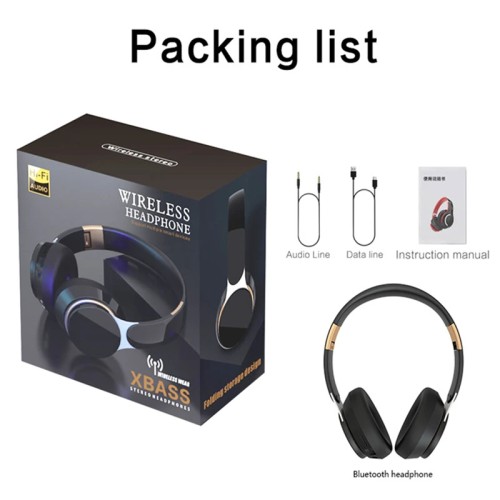 Wireless Headphones Bluetooth 5.0 Headset Foldable Earphones HiFi 9D Bass Stereo Earphone Sport Headset With Microphone 