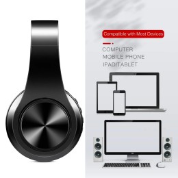 2025 Upgrading Wireless Bluetooth Headphones Stereo Headset Music Sports Overhead Earphone with Mic for Smart Phone TV PC Tablet 