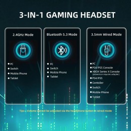 MAMBASNAKE×Attack Shark L80PRO Gaming Headset, Lightweight Over-Ear Gaming Headphones