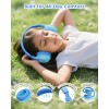AWATRUE HK07 Kids Wired Headphones Stereo Sound Earphone with Mic Music Study Headset Limited Volume 74dB/85dB for Children 