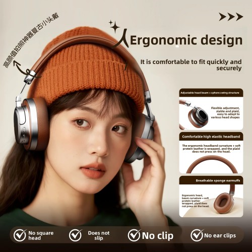 100% Original Lenovo LE602 Head Mounted Wireless Earphones Over-ear 6.0 Bluetooth Headphone HIFI Stereo Music Game Sport Earbuds 