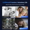 Realfit F4 Sleep Earphones Mini ANC Bluetooth Earphones 40dB Active Noice Cancellation HIFI Heavy Bass Wireless Earbuds 