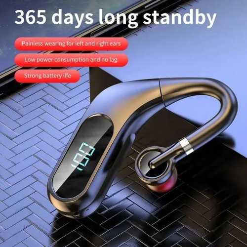 Bluetooth Headphones with Real-time Digital Display HD Sound Quality Durable Endurance with Painless Sports Headphones 